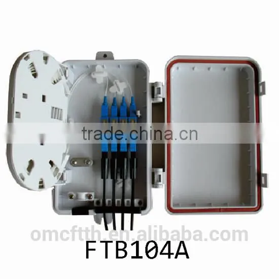 4 Core Plastic Shell Fiber Optic Distribution Box photo-2