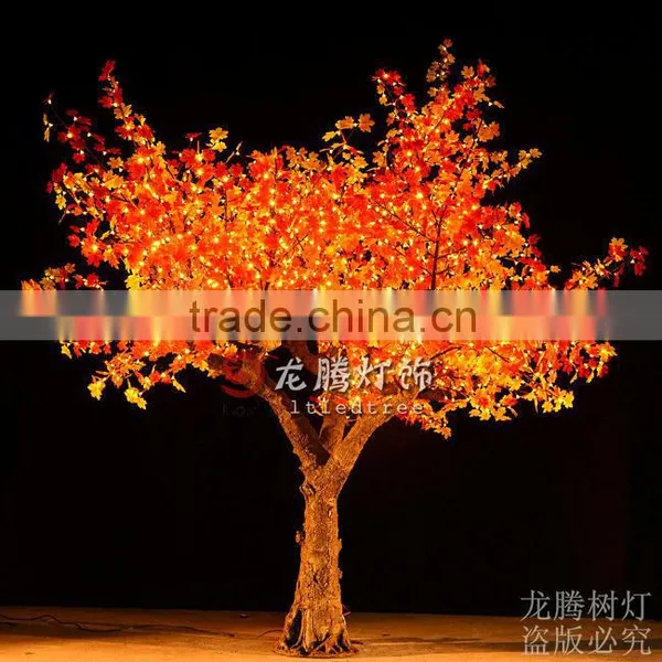 New Arrival Hotsale Maple Leaves Artificial Lighted Trees photo-2