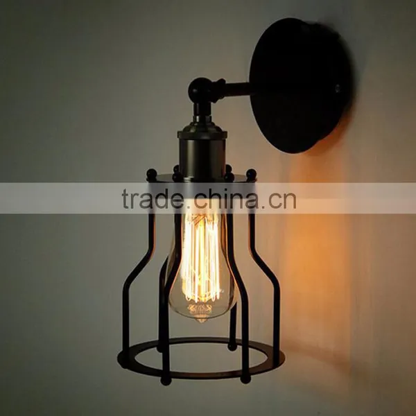 Export Quality Bar Iron Rack Wrought Iron Wall Lamp Personality