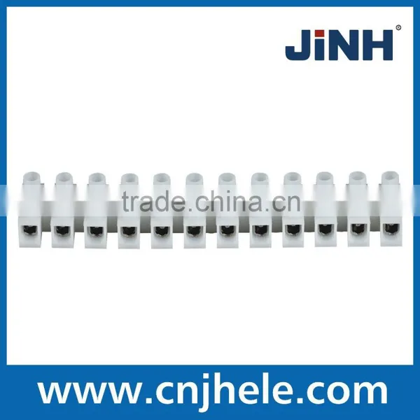 H U Type 12 Poles PE PP PA Plastic Feed Through Terminal Blocks photo-4