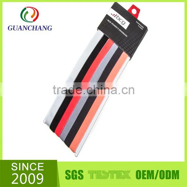Anti-slip Customized Printed Logo Polyester Sports Hairband From China photo-4