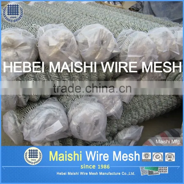 50mm Galvanized and Plastic Coated Chain Link Fence Factory photo-5