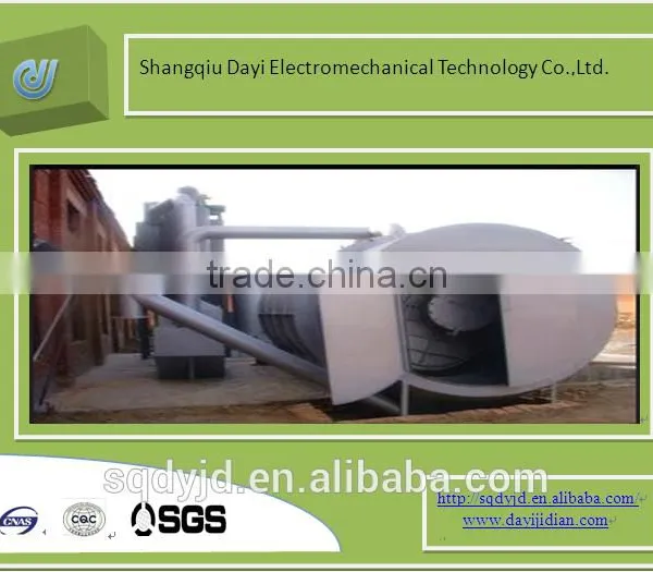 Horizontal Rotary Type Oil Refining Equipment Scrap Tire Processing Equipment Waste Plastics Processing Equipment photo-2