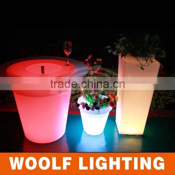 Garden Decor LED Illuminated Plastic Flower Planter photo-2
