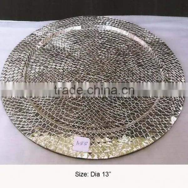 Mosaic Charger Plate, Glass Mosaic Charger Plate, Charger Plate photo-2