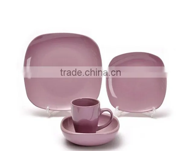 China Manufacture Chocolate Color Ceramic Dinner Set / Ceramic Tableware photo-2