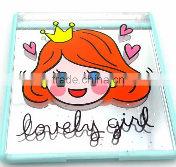 Amercia Market With Pretty Mirror Mini Magnifying Pocket Mirror photo-2