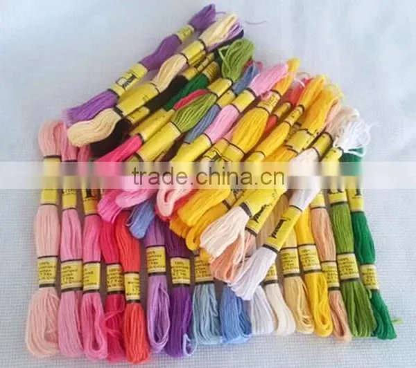 Wholesale Polyester Threads Cross Stitch Thread for Embroidery Sewing 100% Polyester Thread Floss Dmc Color 447 photo-5