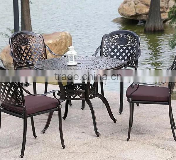 2015 Sigma Dinning Table and Chair Set Die Cast Aluminum Outdoor Furniture photo-2