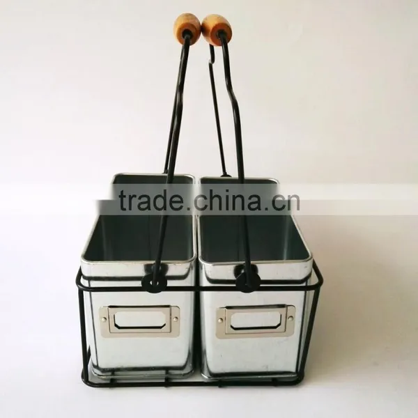 Organizer Office Desk Tidy Kids Pencils Storage Holder Metal Caddy Pen Container Basket photo-6