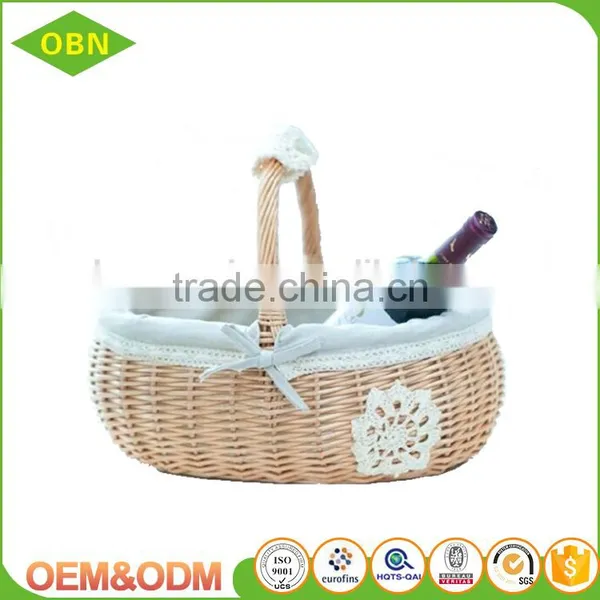 Custom Size Wicker Basket Toronto Wedding Gift Fruit Basket Decoration photo-3