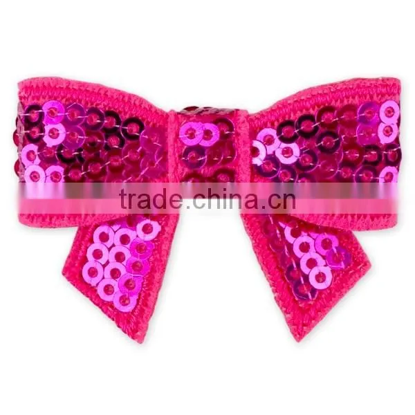 4.5cm Grosgrain Wholesale Sequins Hair Bows Awesome Sequins Bows photo-6
