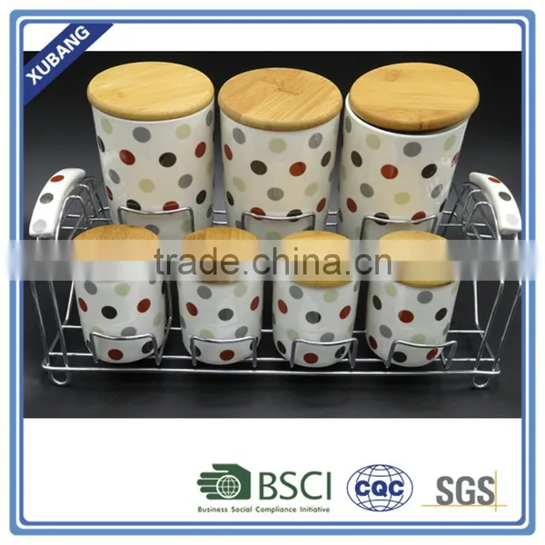 Promotion Colorful Small Airtight Ceramic Spice Jar photo-3