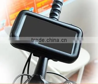 360 Degree Rotation Waterproof Case + Motorcycle Bicycle Handlebar Phone GPS Holder Mount for All 4-5" 5-6" Cell Phone 62688-L photo-5