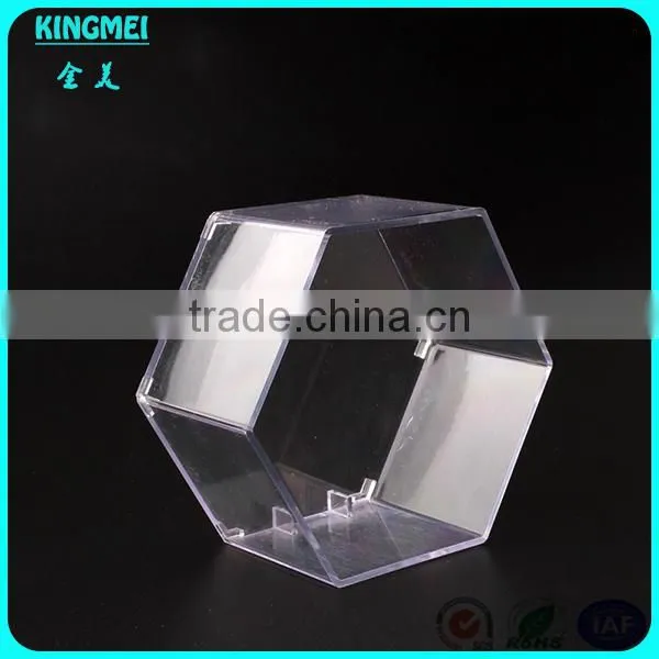Custom Desktop Acrylic Hexagon Display Box Wholesale Price photo-2