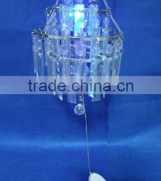 Transparent Acrylic Led Lighting Iron Operated Hanging Lamp Home Decorations photo-2