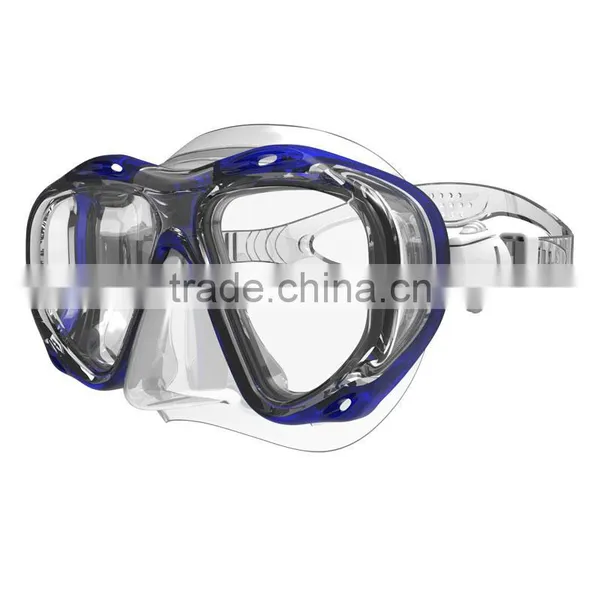 Silicone Diving Mask With 4 Tempered Glass Windows photo-6