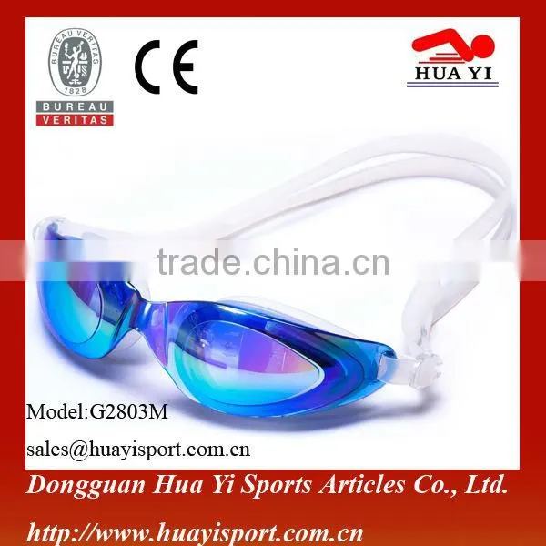 Mirror Coated Wholesales Durable Silicone Swimming Goggles photo-3