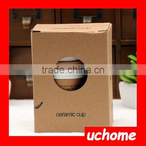 UCHOME Black White Message Ceramic Mug With Lid Spoon Creative Cup With a Pen photo-6