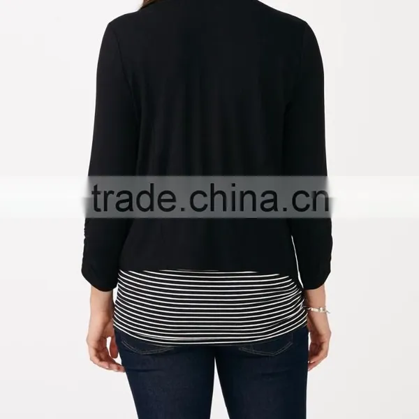 Maternity 3/4 Sleeve Maternity Cardigan Long Cardigan Abaya Long Sleeve Crochet Cardigan photo-3