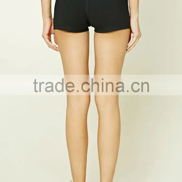 4 Way Stretch Custom Board Shorts Women Nylon Spandex Blend Active Stretch-Knit Dance Shorts photo-4
