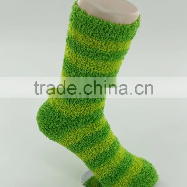 Cheap Soft Microfiber Cozy Stirp Socks Women photo-6
