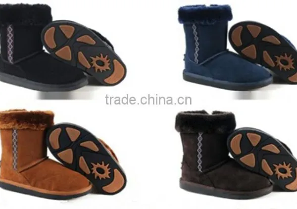Suede Leather Boot in Stock Wholesale Kids Boots and Women Boots photo-2