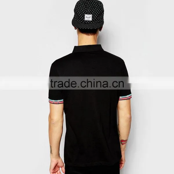 Custom Men's Two Color Polo Shirt Cheap Wholesale Two Color Polo Shirt photo-2