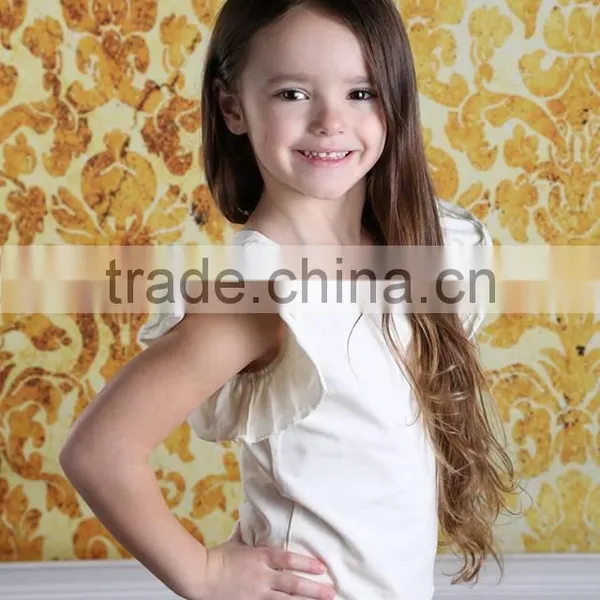 Hot Sale Children Wear 100% Cotton Ruffle Tshirt Match Ruffle Shorts Wholesale Children Clothing photo-3