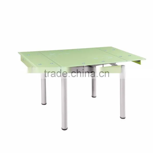 High Quality New Modern Design Glass Expandable Dining Table photo-3