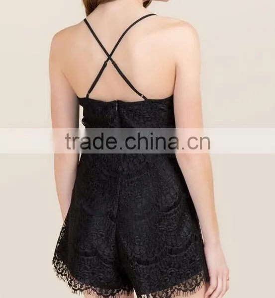 Fashion Adult Women Lace Romper Pajamas Onesie photo-4