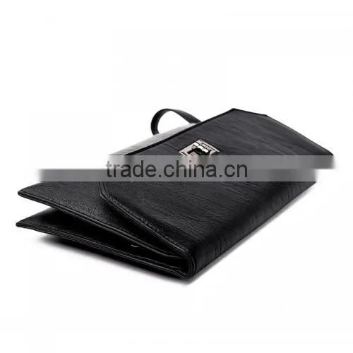 PU Leather Polyester Solid 82694 Girls Shoulder Long Strip Bag photo-2