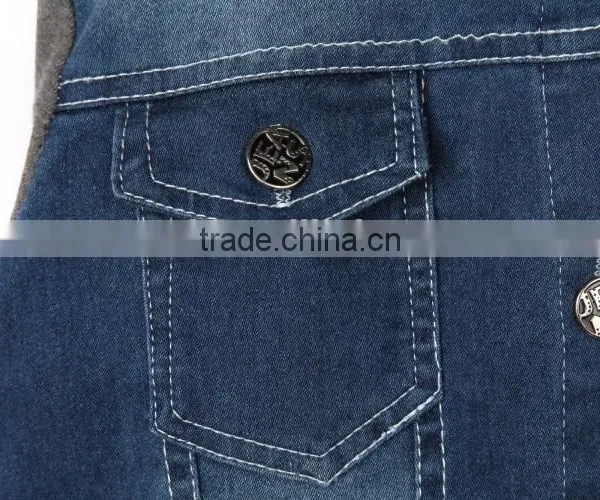 Embroidery Patch Bomber Fancy Denim Children Winter Jeans Jacket photo-4