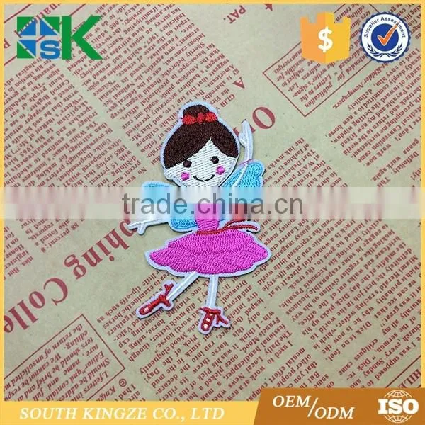 Cute Little Girl Ballet Dance Iron on Patch Embroidered Appliques Craft photo-2
