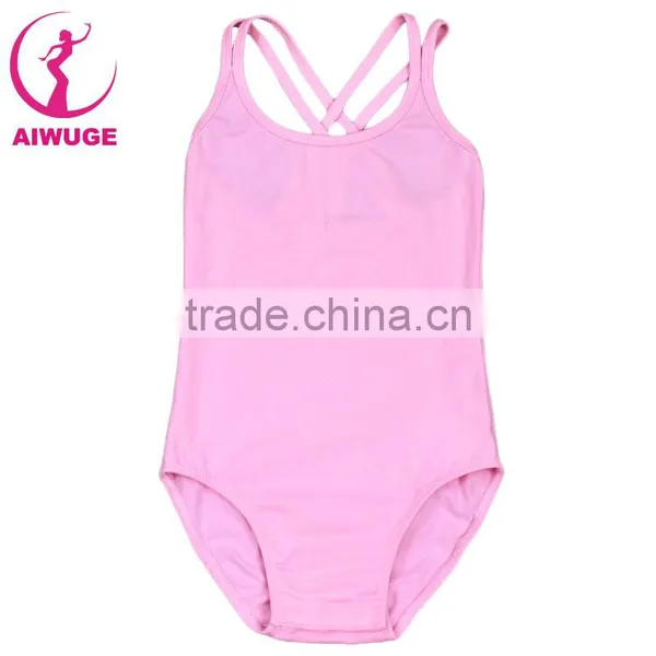 Summer Kids Camisole Leotards Daily Ballet Training Dancewear Plain Pink Leotards photo-5