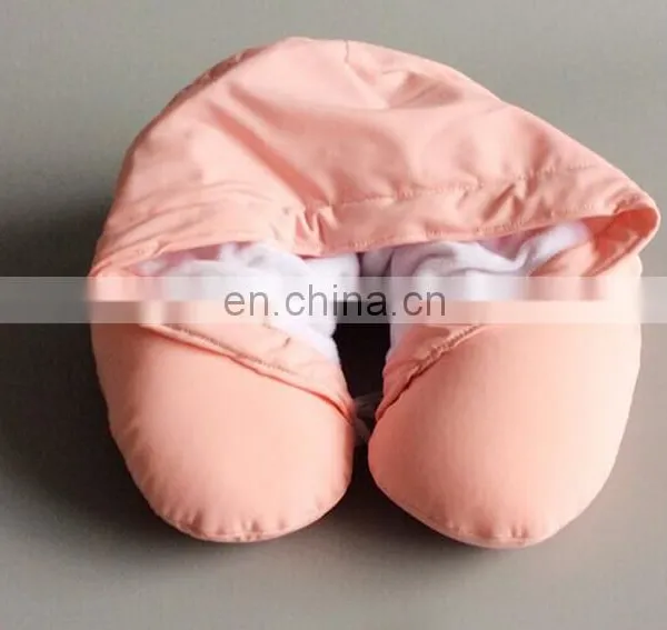 Meet ICTI Standard Custom u Shape Travel Neck Pillow With Hat Promotion Wholesale Soft Plush Pillow Neck photo-4