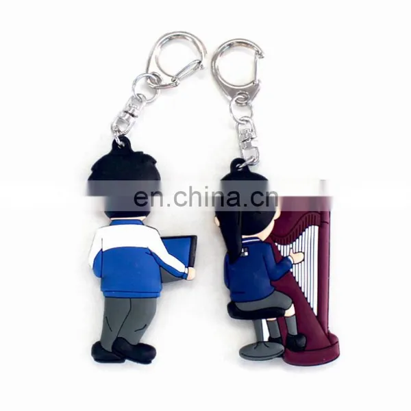 Silicon Souvenir Cartoon OEM Custom Design PVC Soft Rubber Keychain photo-2