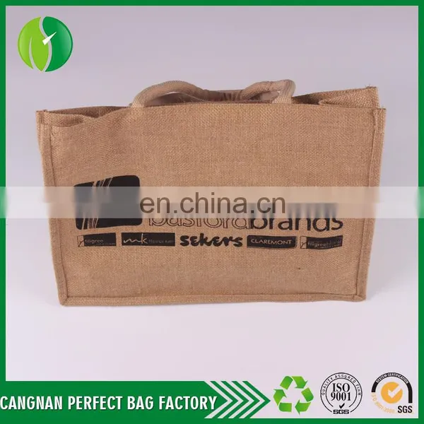 2017 Durable Eco Friendly Low Price Custom Logo 100% Jute Bag photo-2