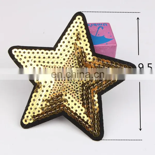 Fashion STAR Patch Sequined Kids Clothes Embroidered Iron On Patches for Clothing photo-3