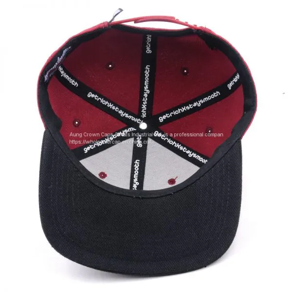 High Quality Hot Sale Custom 6 Panel Cap Snapback, Custom Snapback Cap photo-5
