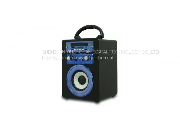 Wooden Portable Bluetooth Speaker With Karaoke and FM Function photo-3