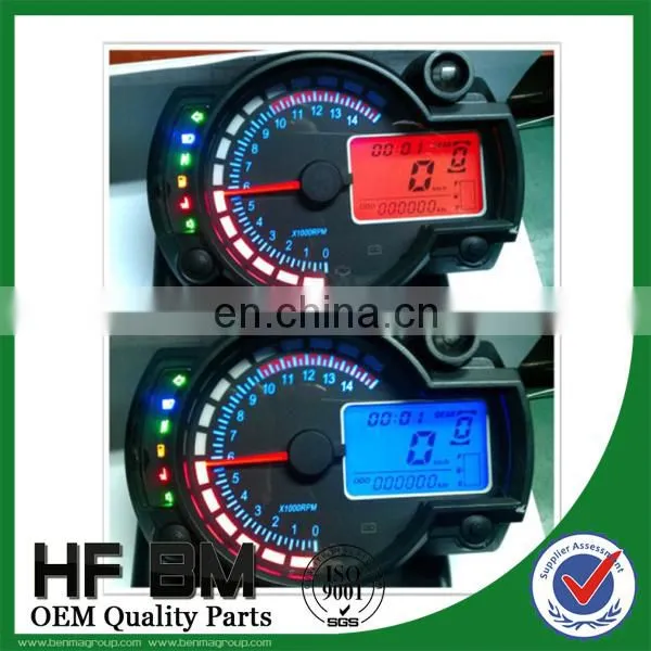 Motorcycle RX2N Speedometer 20000RPM , 2 Color Backlight LCD Meter, Motorcycle Digital Meter, RX2N Speedometer