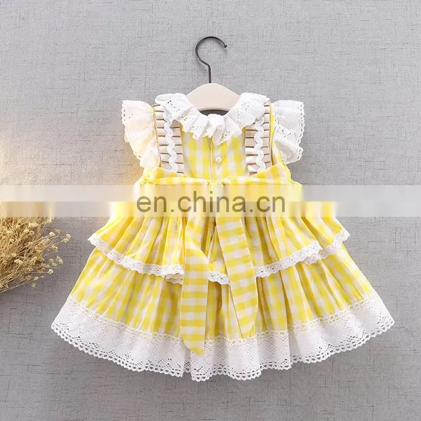 Baby Girl Summer Yellow Rabbit Princess Lolita Dress for Girls Easter Birthday Party photo-2