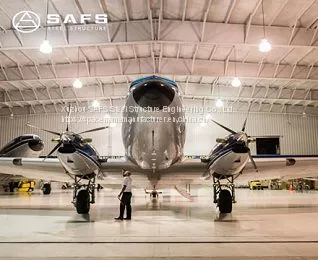Quality Assurance Prefab Modern Hangar Metalique Used Light Steel Construction Aircraft Hangar photo-2