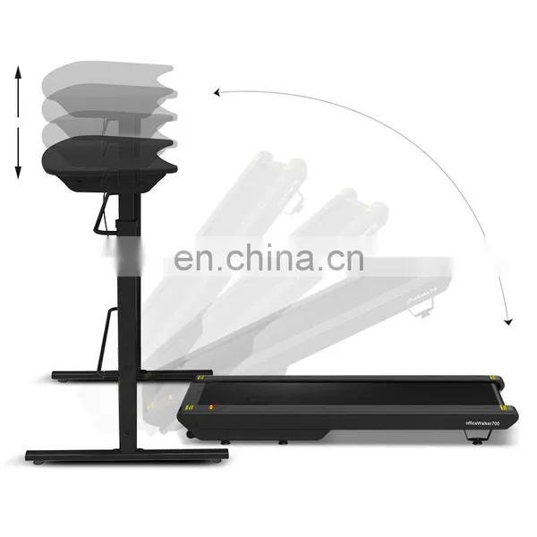 A Thin Motorized Use Multi-function Flat DC Motor Body Strong Foldable Electric Walking Desk Treadmill Commercial Fitness photo-2