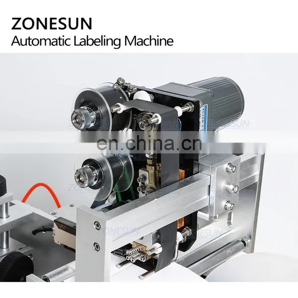 ZONESUN TB-60D Semi Automatic Plane Labeling Machine For Plastic Square Glass PET Metal Bottles photo-2