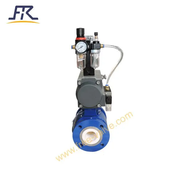 Pneumatic A105 Material With Ceramic Lined Ball Valve photo-3