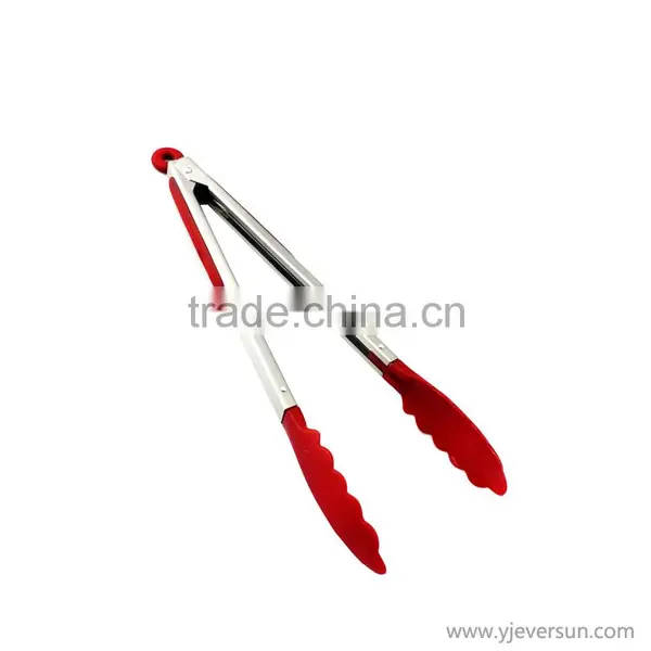 Best seller Nylon silicone tongs, silicone spatula tongs, bbq fork tong spatula wholesale price