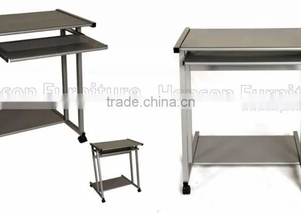 Oupusen Knock Down Metal Office Computer Desk photo-3