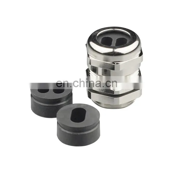25mm Metric NPT PG Type Multi Hole Gland Waterproof Multi-Hole Solar Cable Gland for Wires Installation photo-5